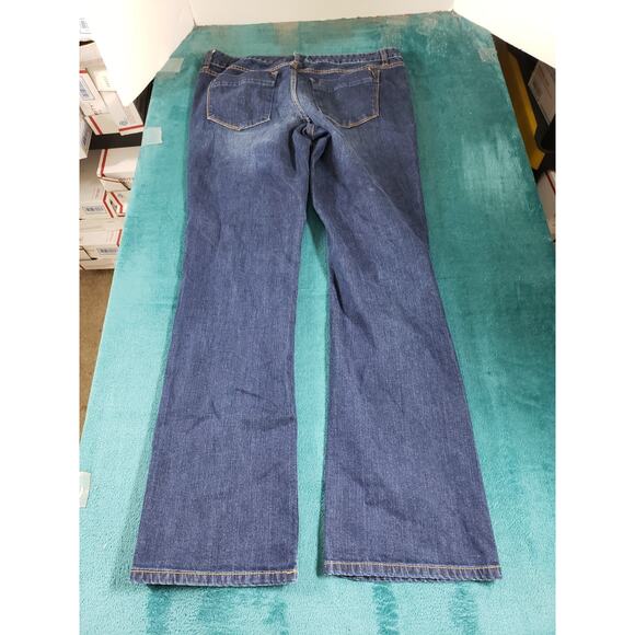 Mossimo Jeans Size 12 Womens Blue Stretch Denim Ladies Pants Mid Rise Bootcut - Picture 10 of 11